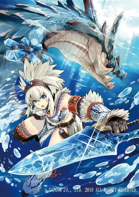 Kirin Girl Under Water Monster Hunter Art Monster