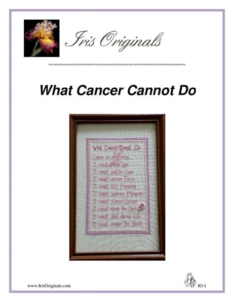 cancer   counted cross stitch graph etsy