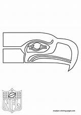 Seahawks Coloring Nfl Pages Seattle Football Logo Printable Russell Wilson Jersey Logos 12th Man Seahwaks Print Bowl Super Maatjes Browser sketch template