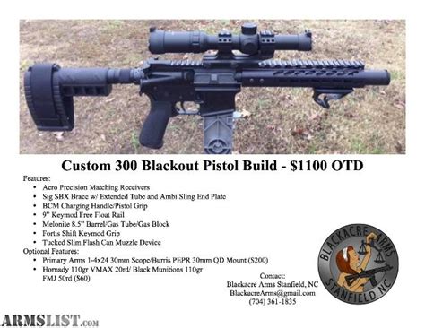 Armslist For Sale Full Custom Ar 15 300 Blackout Pistol Build