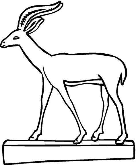 gazelle coloring pages coloring home