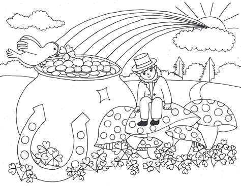 printable st patricks day coloring pages holiday vault