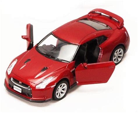 nissan gt   burgundy kinsmart   scale diecast model toy car brand