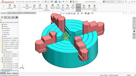 design   jaw chuck  solidworks youtube
