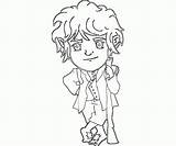 Hobbit Bilbo Baggins Coloriage Coloriages Adult Adventurous Recognition sketch template