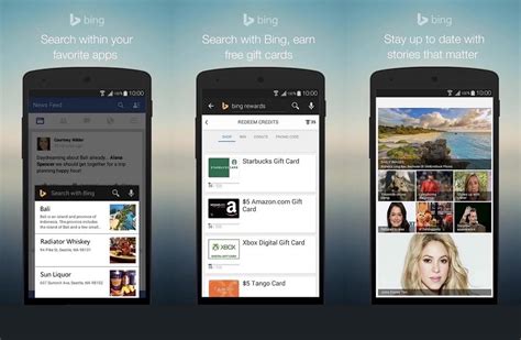 bing search app updated  android   features