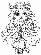 Coloring Lagoona Blue Monster High Sheet Pages Printable Print Hood Sheets Her sketch template