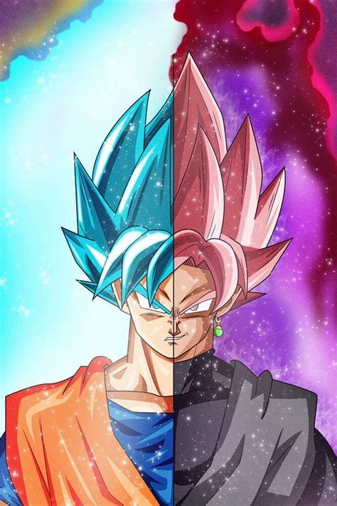 dragon ball super poster goku black blue half bodies 12in x 18in free shipping ebay