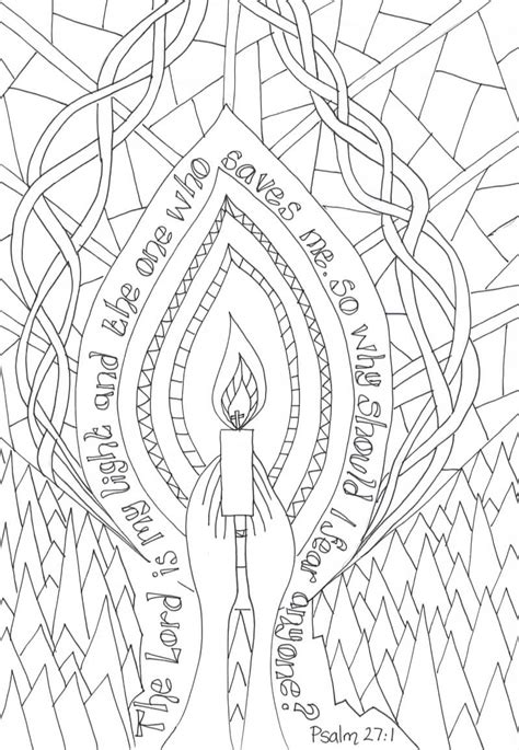flame creative childrens ministry reflective colouring psalm
