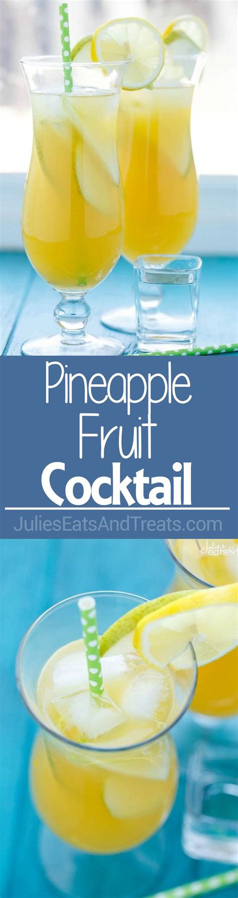 Pineapple Fruit Cocktail Drink Recipe ~ A Blend Of Pineapple Apple
