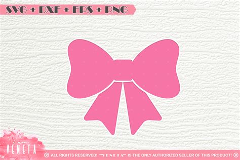 ribbon bow svg dxf eps png cutting file  svgs design bundles