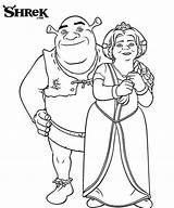 Shrek Fiona Coloring Pages Princess Couple Color Getcolorings Perfect Printable sketch template