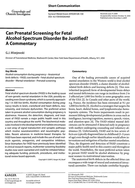 pdf can prenatal screening for fetal alcohol spectrum disorder be
