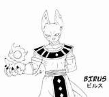 Beerus Birus Bills Gods Dbz Coloriage Bl Goku sketch template