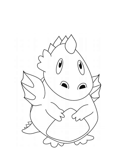 baby dragon coloring pages printable goimages connect