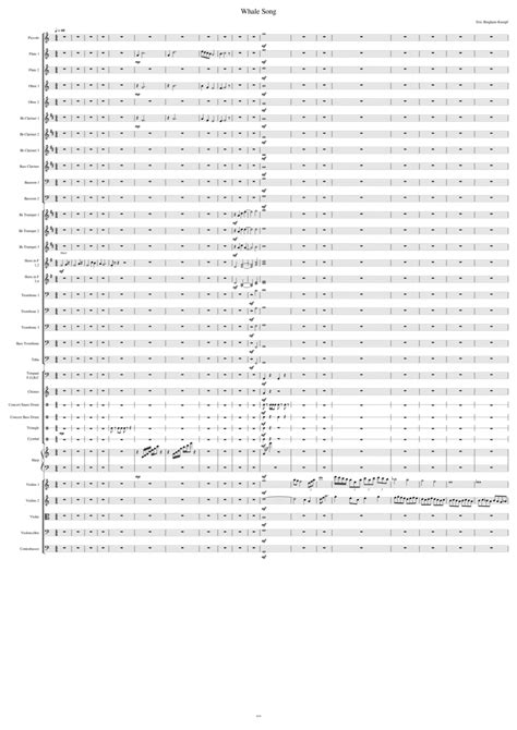 whale song sheet  eric bingham kumpf full orchestra