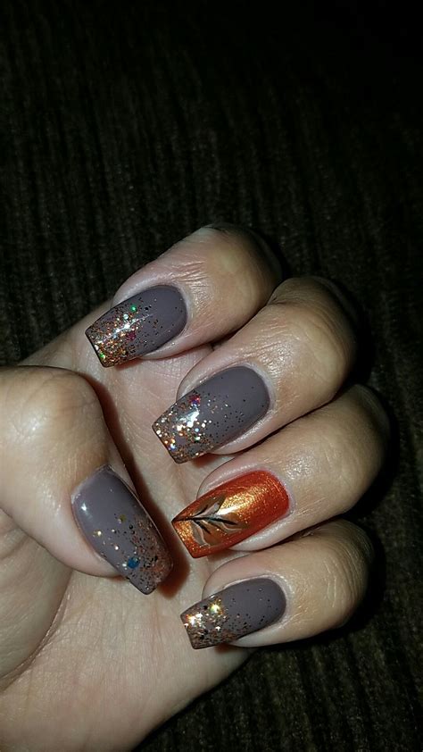 fall leaf nails autumn leaves nails beauty finger nails fall leaves