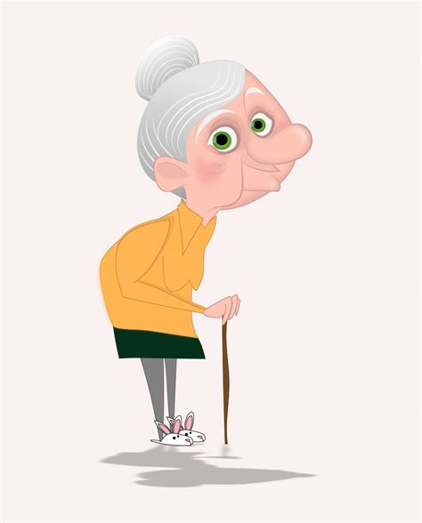 Cartoon Old Lady By Kalheesi Videohive