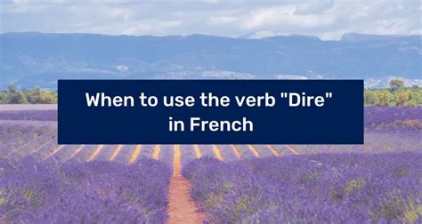 dire  french   conjugate  verb  french