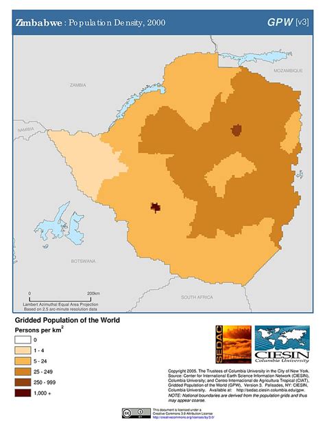 Maps Population Density Grid V3 Sedac