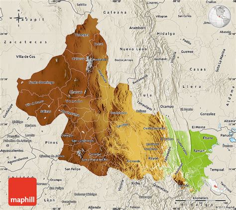 san luis mexico map