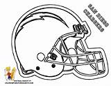 Coloring Chargers Pages Football San Diego Helmet Nfl Cleveland Browns Helmets Logo Color Print Printable Homies Kids Indians Jaws Sports sketch template