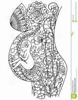 Womb Pregnancy Breastfeeding Zentangle Kritzeleien Zeichnungen sketch template