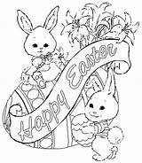 Easter Coloring Pages Printable Cute Adults sketch template