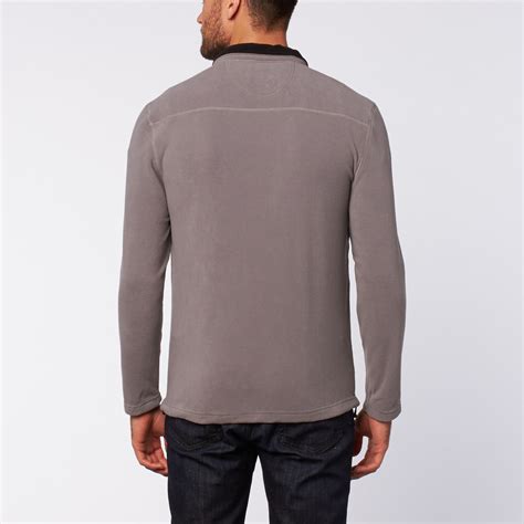 micro fleece zip jacket grey  stanley touch  modern