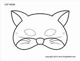 Mask Cat Printable Masks Coloring Templates Pages Animal Print Craft Cute Firstpalette Face Paper Cats Diy Choose Gato Board sketch template