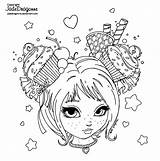Coloring Pages Deviantart Jadedragonne Lineart Cupcake Copyright Sweetheart Printable Books Careers Color Happiness Getcolorings Coloringpages Book sketch template