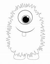 Monster Coloring Pages Print sketch template