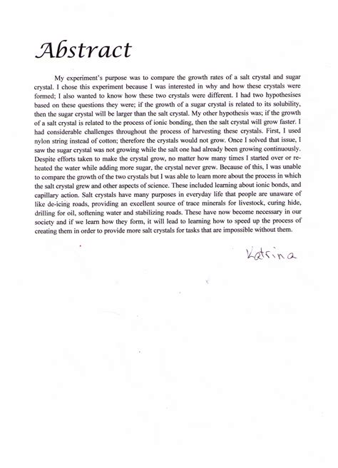 term paper abstract sample  term paper format  style term