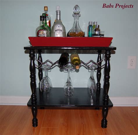 portable mini bar diy project babs projects