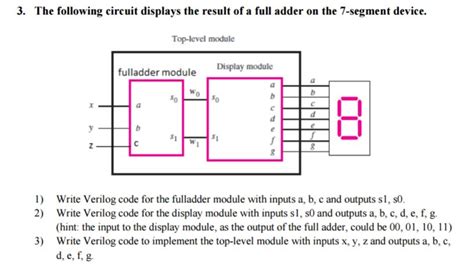 solved   circuit displays  result   full cheggcom