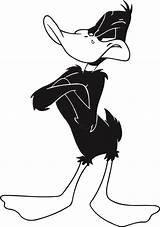 Coloring Pages Daffy Duck Printable Kids Cartoons Bestofcoloring Christmas Color sketch template