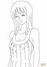 Coloring Robin Piece Nico Pages Drawing Printable sketch template