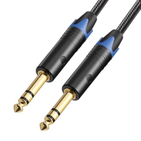 buy tisino   trs cable quarter   trs  trs balanced stereo audio cable male