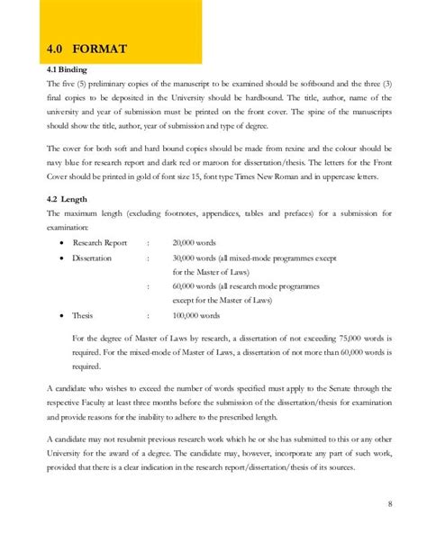 thesis writing  format