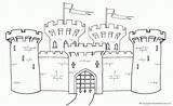 Medieval Castle Bowser Castillo Coloringhome Edificios sketch template