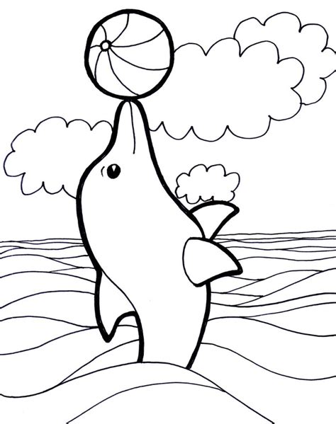 cute dolphin coloring pages  kids dolphin coloring pages
