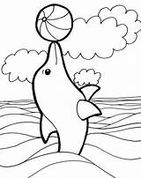 Coloring Pages Dolphin Cute Animal Kids Choose Board sketch template
