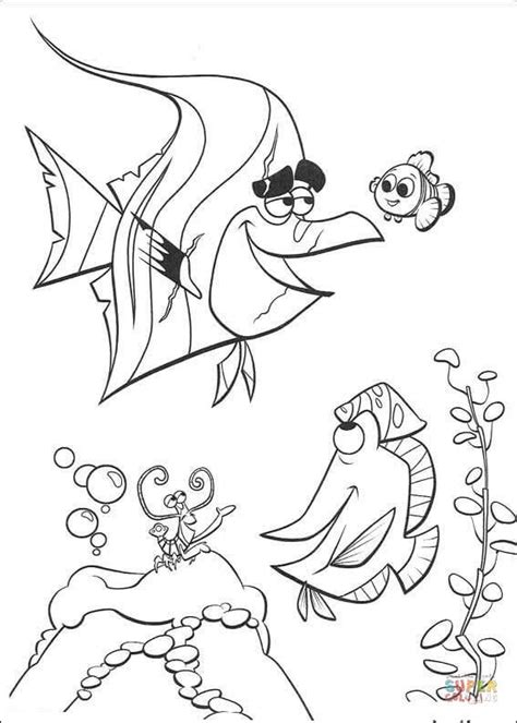 nemo  gill coloring page  printable coloring pages