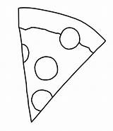 Pepperoni Pizzaslice Pusheen sketch template