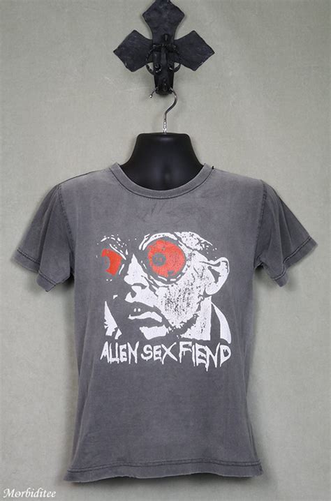 Alien Sex Fiend T Shirt Vintage Rare Faded Black Tee Shirt Etsy