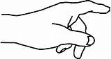 Clipart Pointing Cliparts Hand Finger Library sketch template