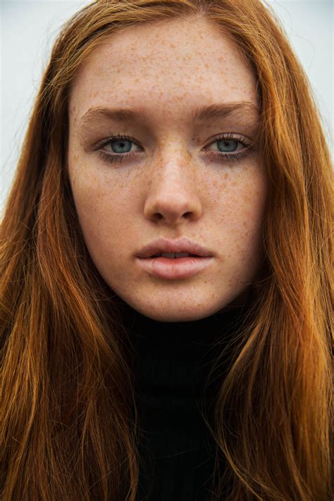 9  3840×5760 Red Haired Beauty Freckles Girl Black Hair And