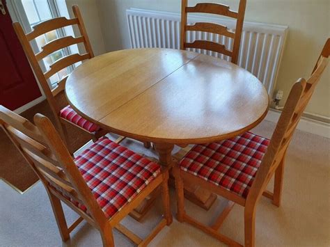 solid oak extending dining table  chairs  diss norfolk gumtree