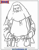 Potter Harry Coloring Pages Characters Hagrid Colouring Printable Rubeus Cartoon Holiday Drawings Outline Ron Movie Ak0 Cache Pack Comments Library sketch template