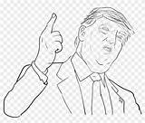 Trump Donald Coloring Pngfind sketch template